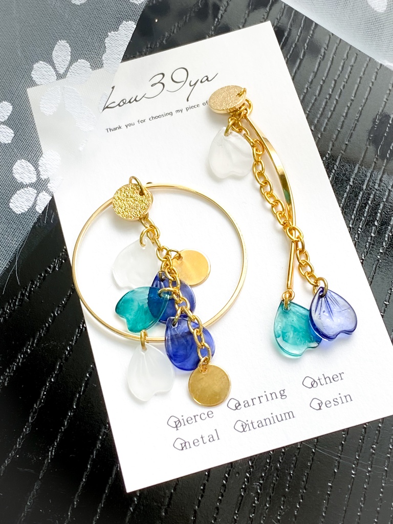 シャラララすっの桜の耳飾り