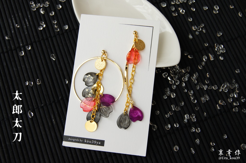 シャラララすっの桜の耳飾り