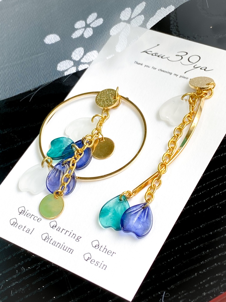 シャラララすっの桜の耳飾り