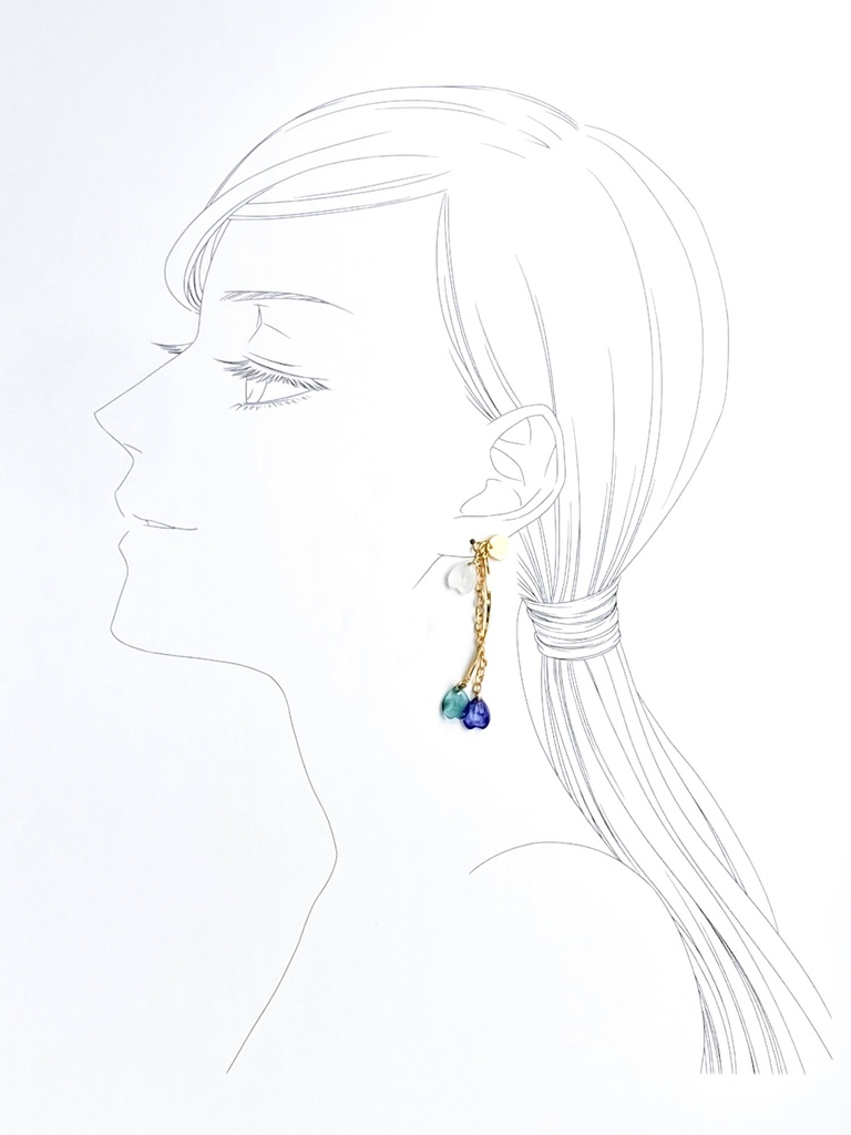 シャラララすっの桜の耳飾り