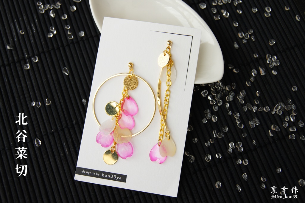 シャラララすっの桜の耳飾り