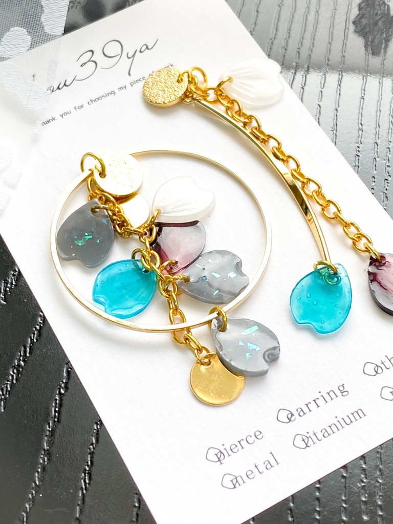 シャラララすっの桜の耳飾り