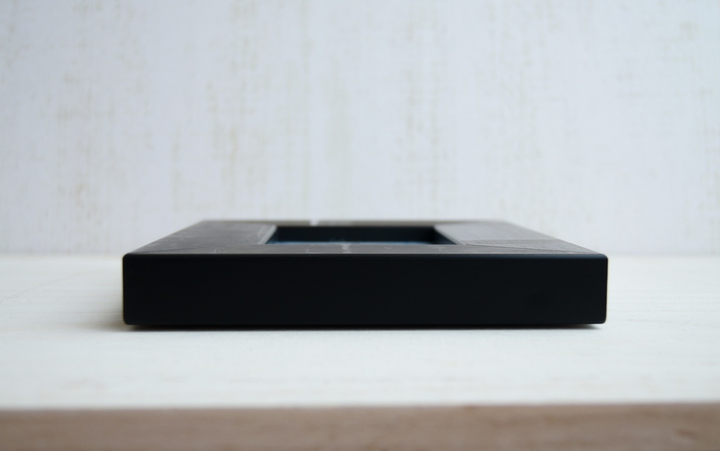 アルコールインクアートフレーム 創作紋「月に藤胡蝶」