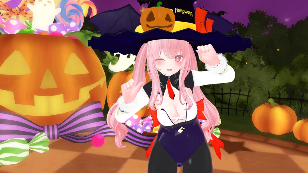 【12アバター対応】ハロウィンバニー