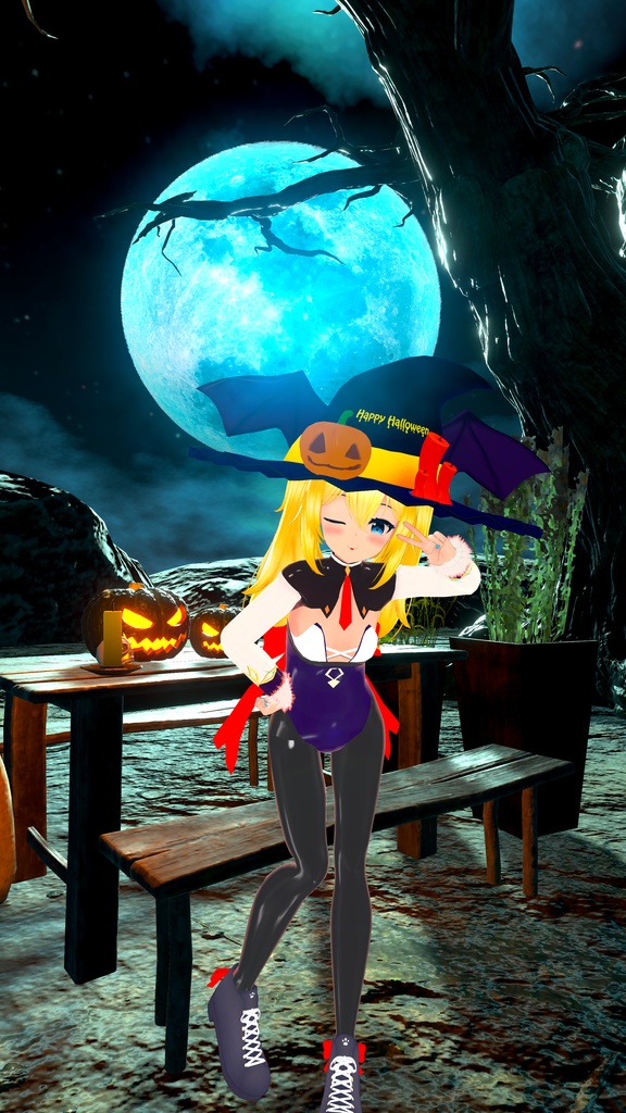 【12アバター対応】ハロウィンバニー