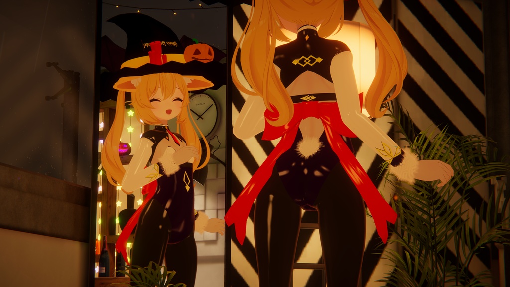 【12アバター対応】ハロウィンバニー