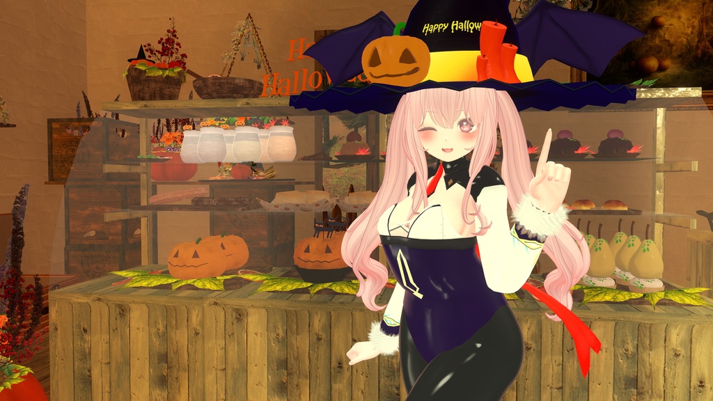 【12アバター対応】ハロウィンバニー