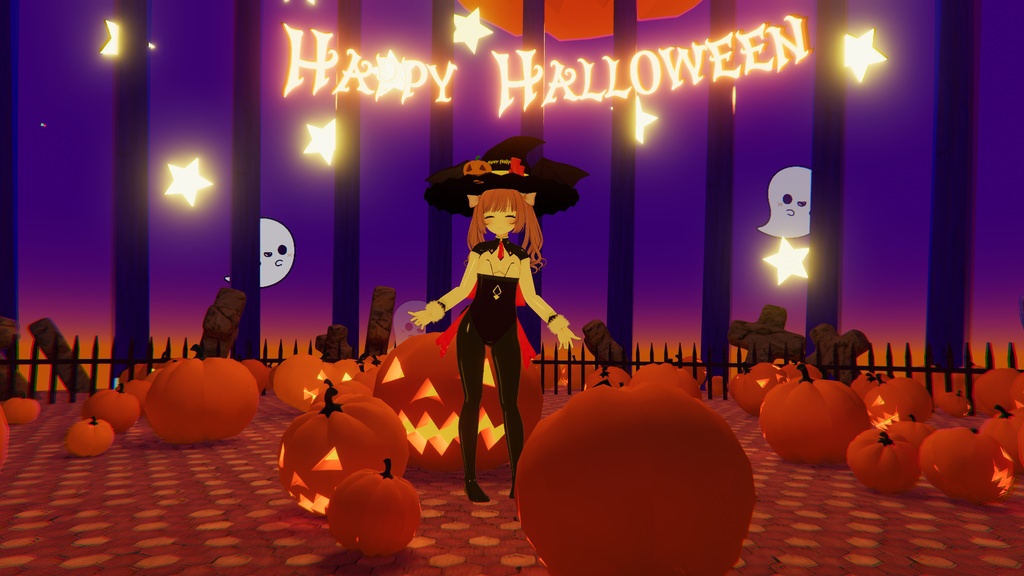 【12アバター対応】ハロウィンバニー