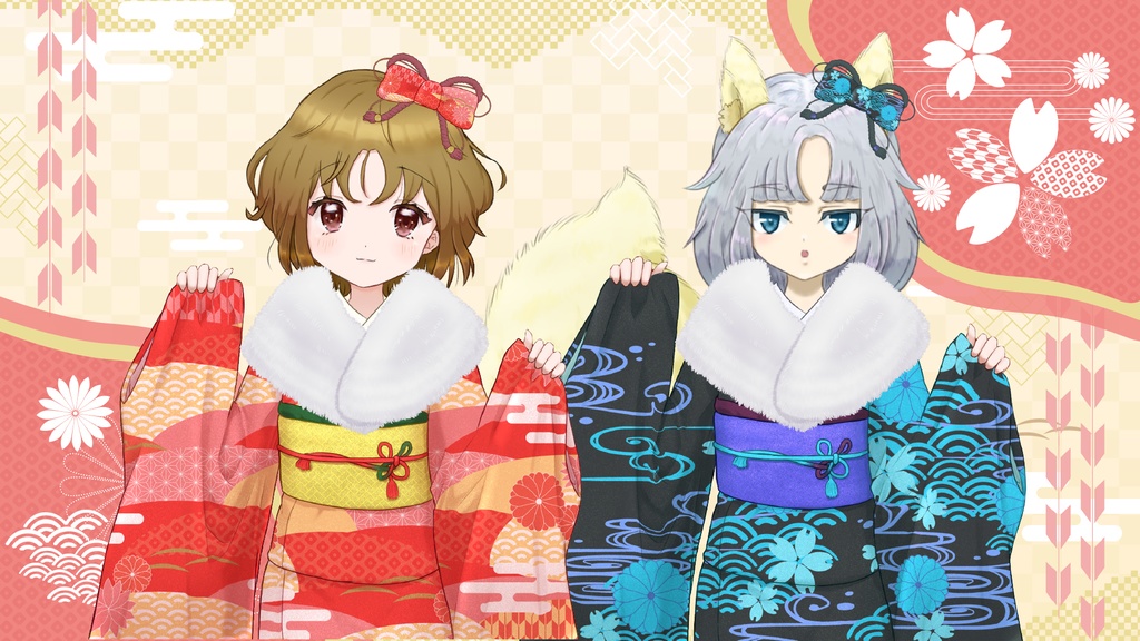 華やか振袖衣装素材