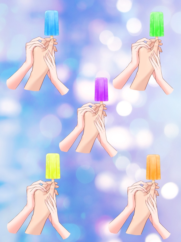 「ひと口ちょうだい!」な手の素材