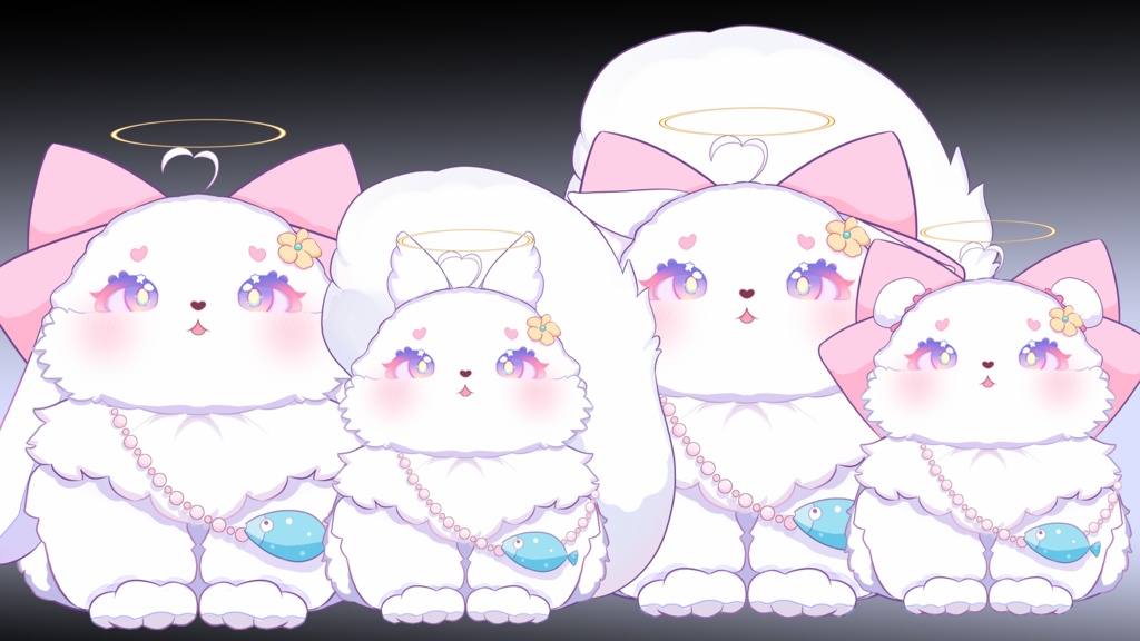 【Live2D model】VTS専用-Cute cat rabbit