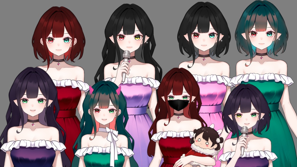 【Live2D model】VTS専用-多按键卷发女孩