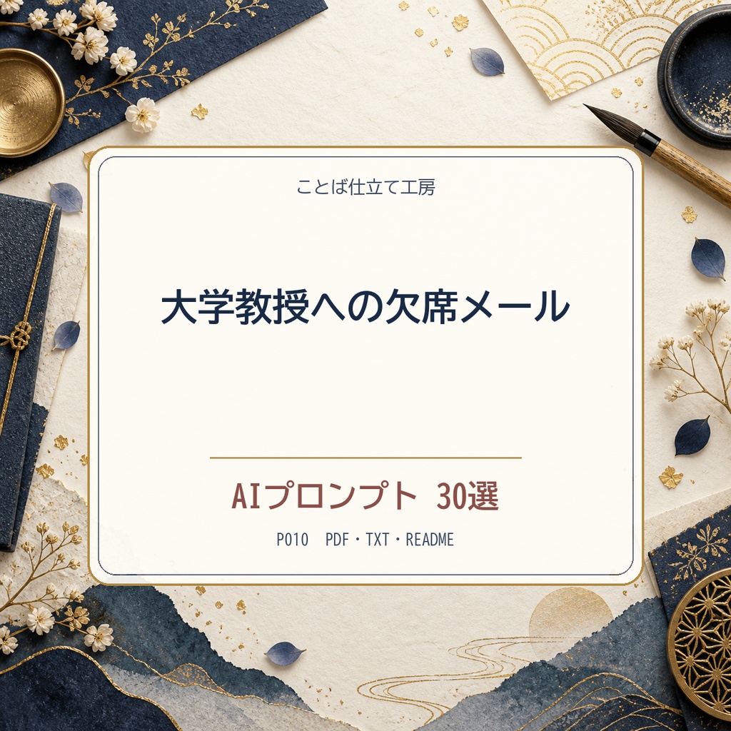 大学教授への欠席メール｜AIプロンプト30選
