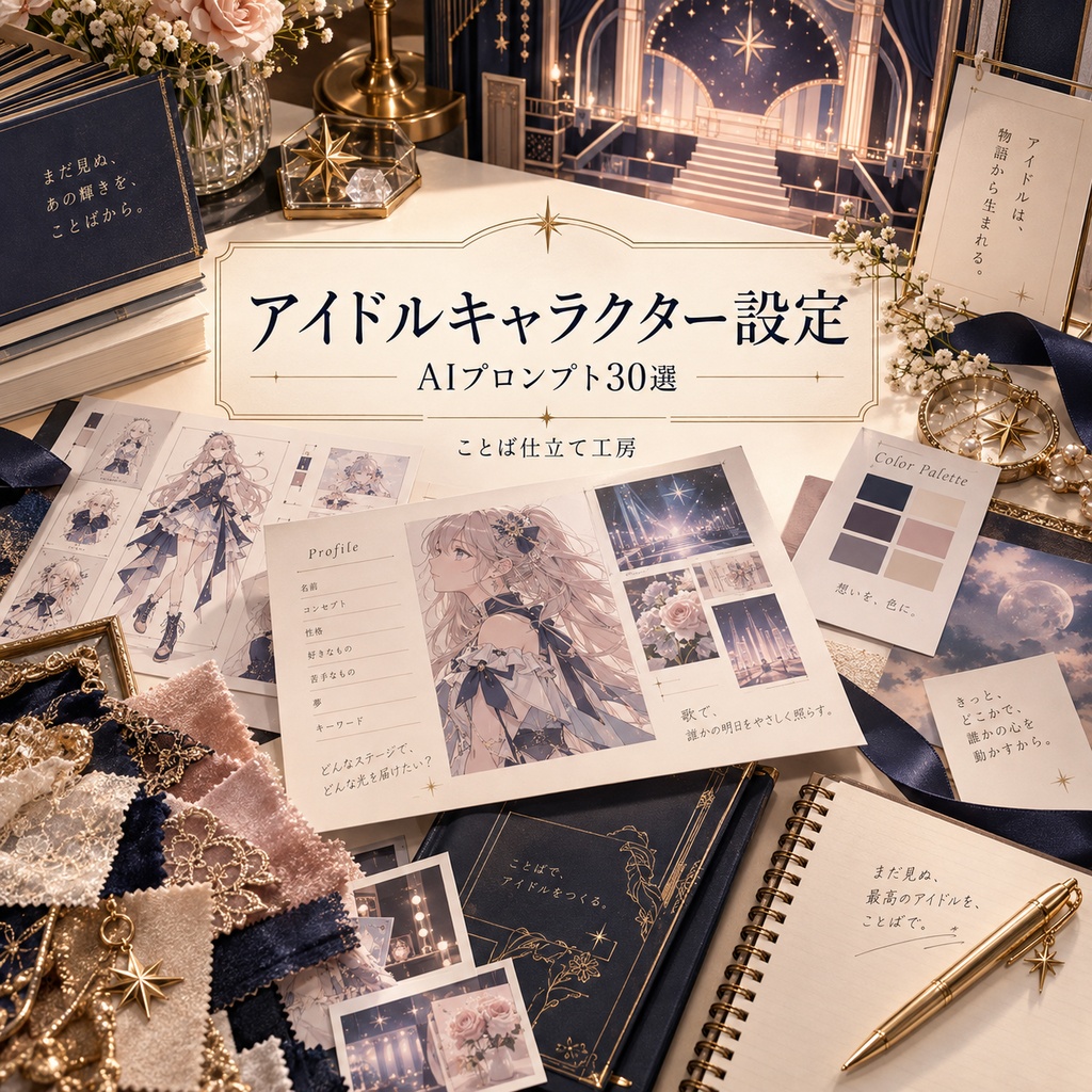 アイドルキャラクター設定｜コピペで使えるAIプロンプト30選