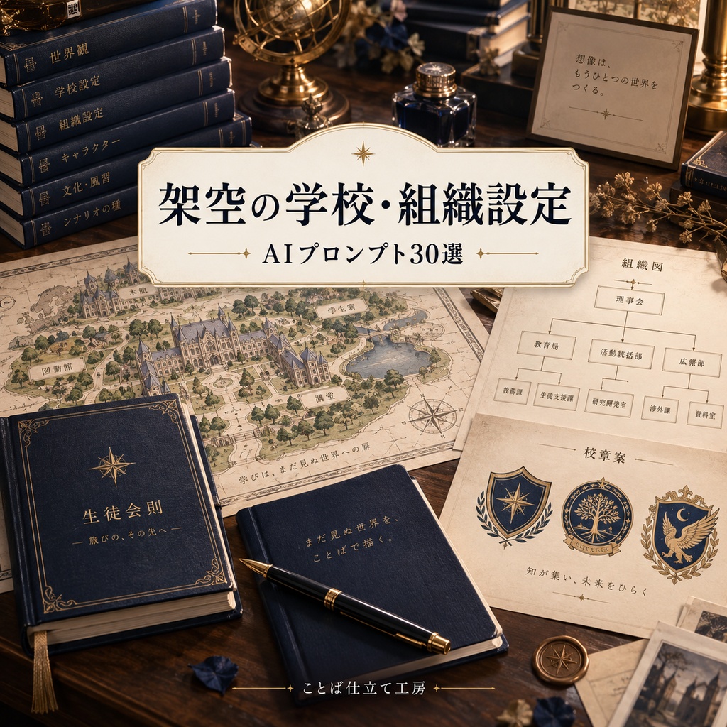 架空の学校・組織設定｜コピペで使えるAIプロンプト30選