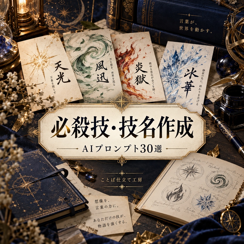 必殺技・技名作成｜コピペで使えるAIプロンプト30選