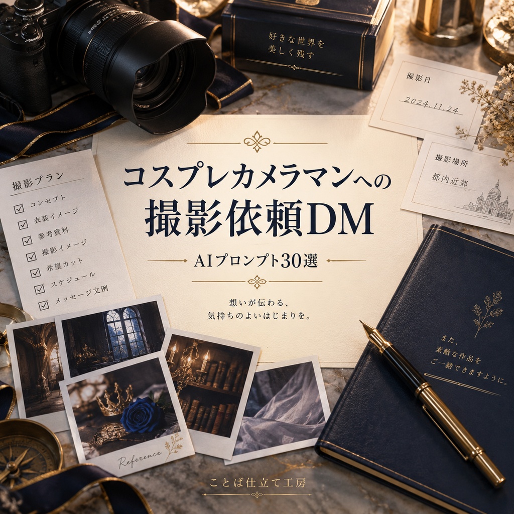 コスプレカメラマンへの撮影依頼DM｜コピペで使えるAIプロンプト30選