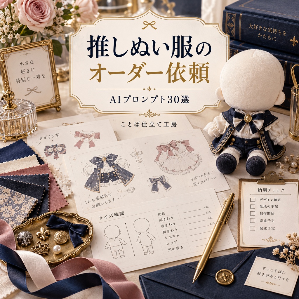 推しぬい服のオーダー依頼｜コピペで使えるAIプロンプト30選