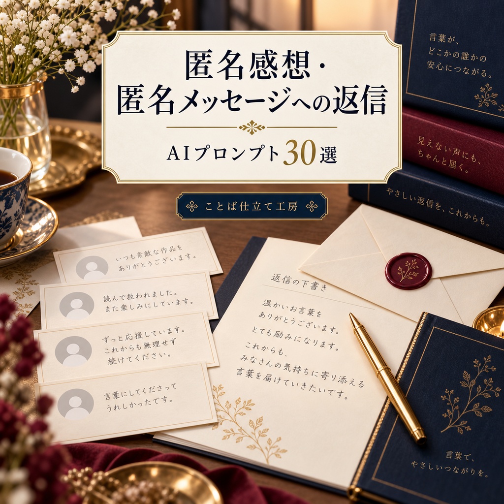 匿名感想・匿名メッセージへの返信｜コピペで使えるAIプロンプト30選