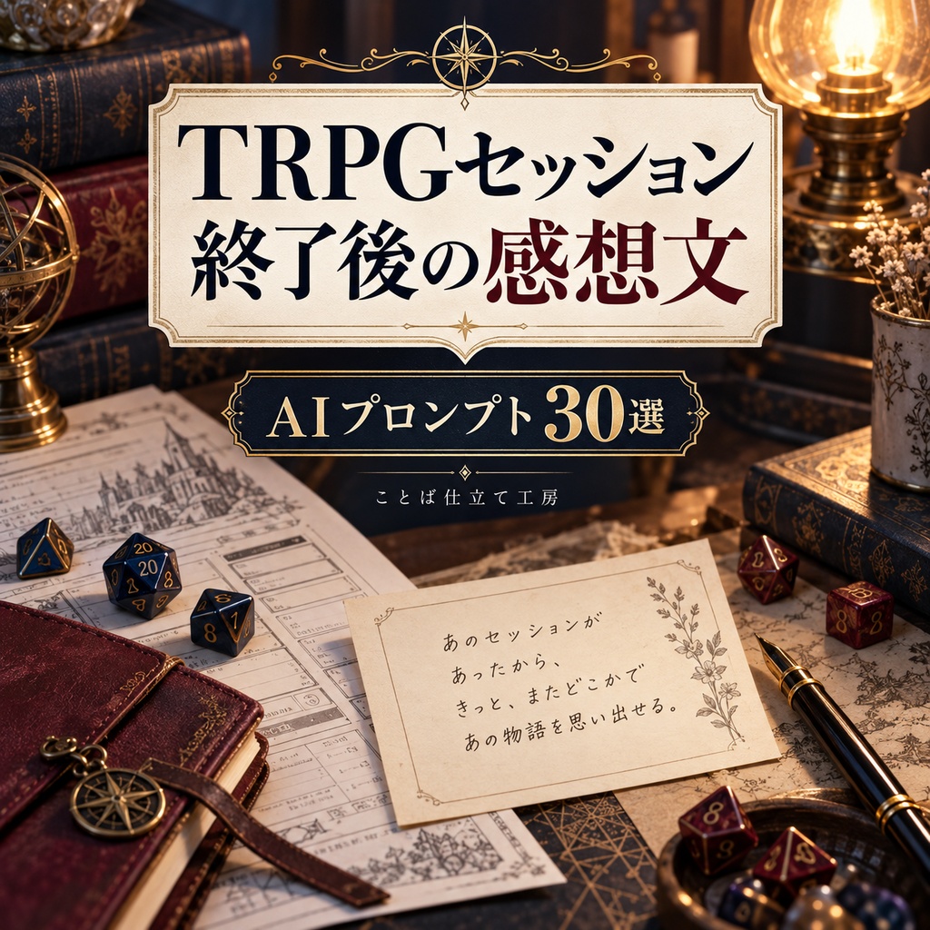 TRPGセッション終了後の感想文｜コピペで使えるAIプロンプト30選