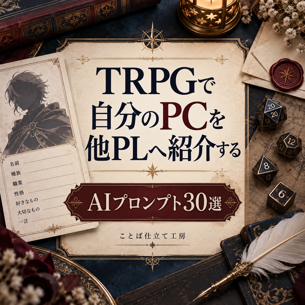 TRPGで自分のPCを他PLへ紹介する｜コピペで使えるAIプロンプト30選