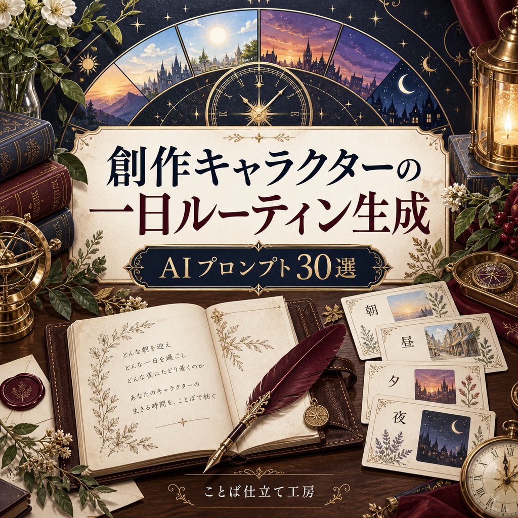 創作キャラクターの一日ルーティン生成｜コピペで使えるAIプロンプト30選