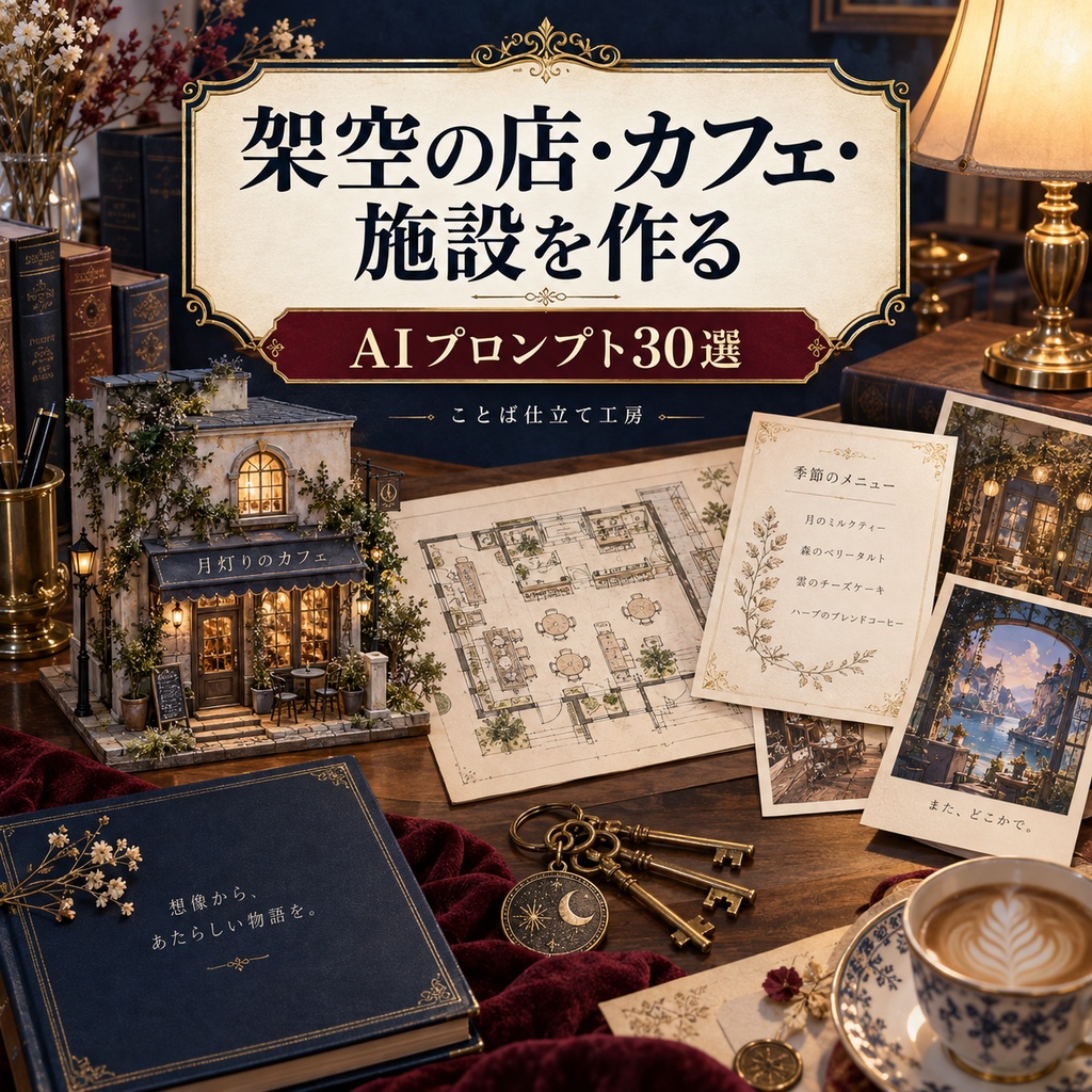 架空の店・カフェ・施設を作る｜コピペで使えるAIプロンプト30選