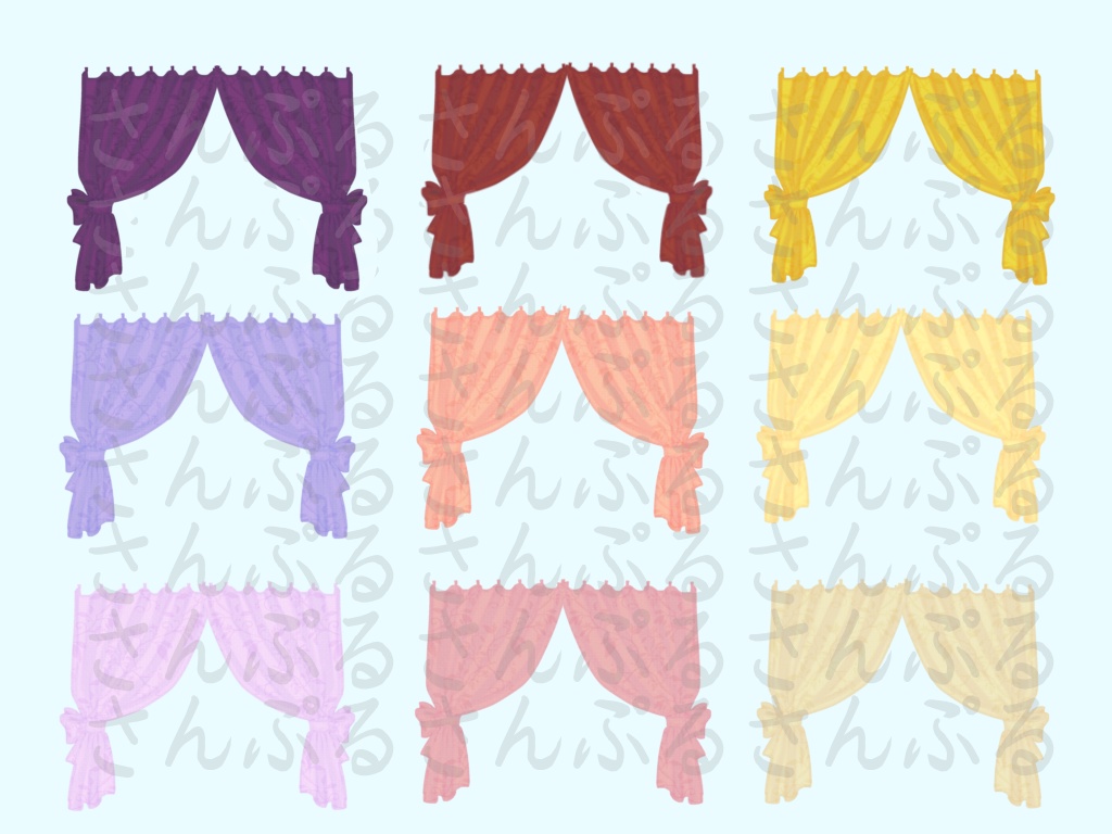 カーテン素材詰め合わせ(新ココフォリア用素材)【喫茶すみれ提供品】