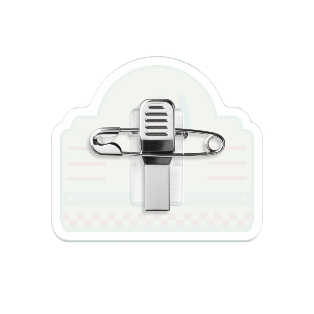 日英バイリンガルプロナウン代名詞アクリルバッジダイナーメニューver.He彼