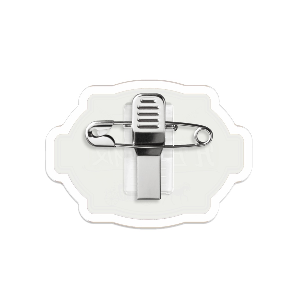 日英バイリンガルプロナウン代名詞アクリルバッジヴィンテージver.HE彼