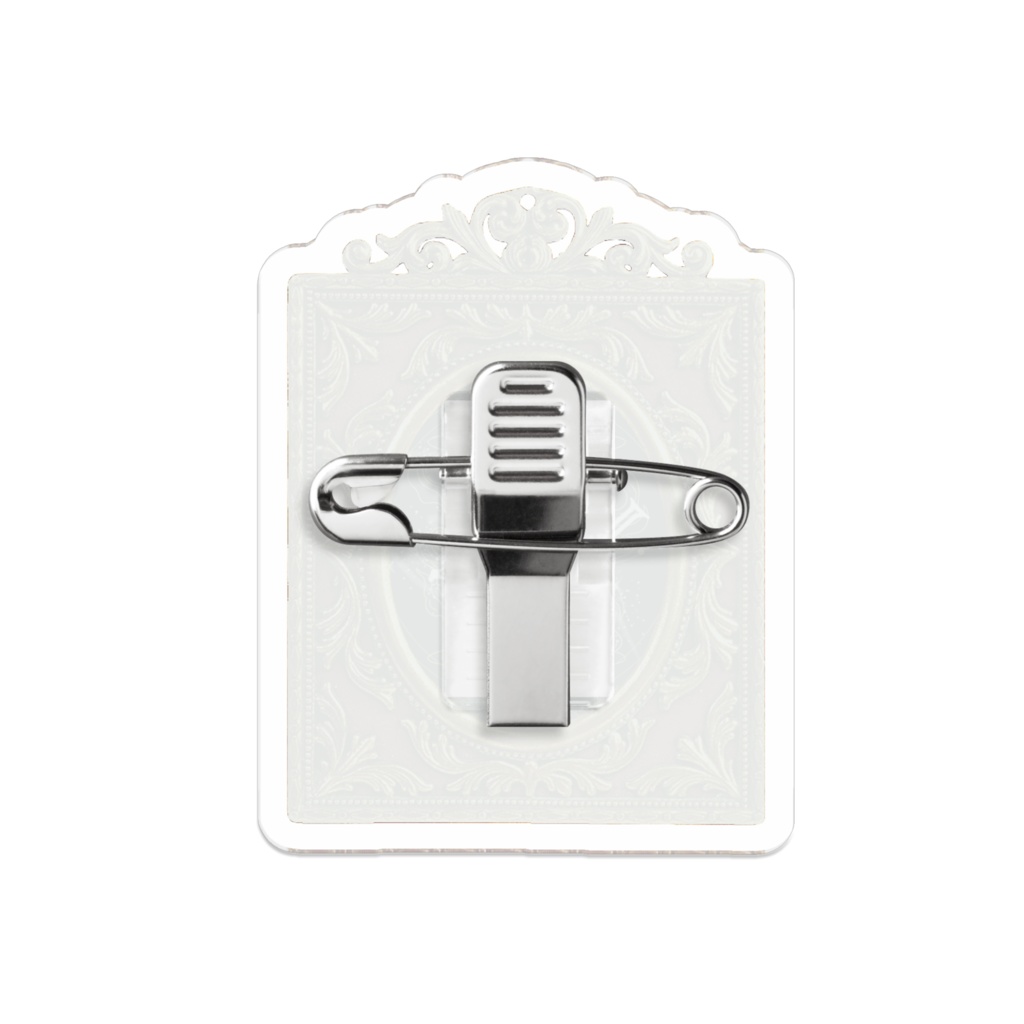 日英バイリンガルプロナウン代名詞アクリルバッジゴシックver.HE彼