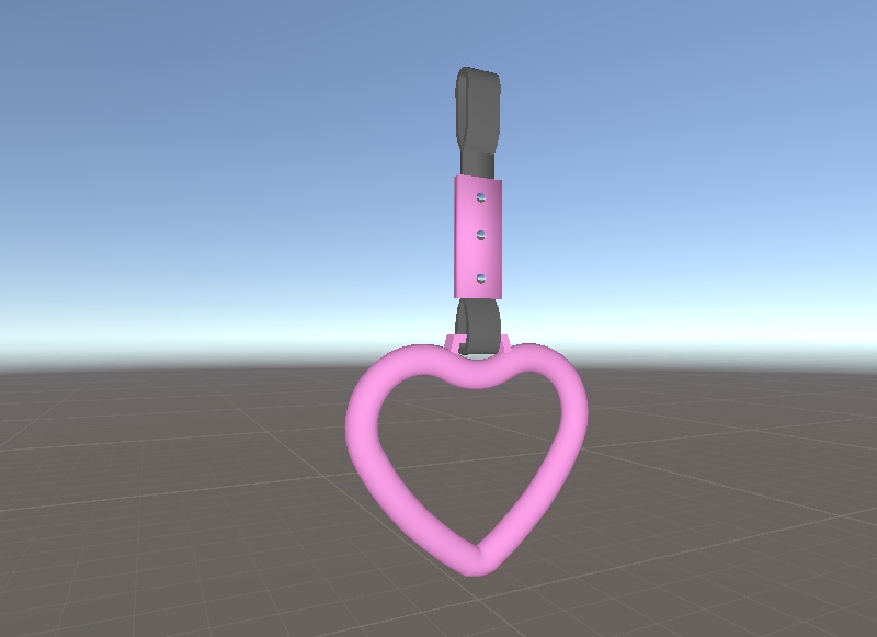 ハートのつり革