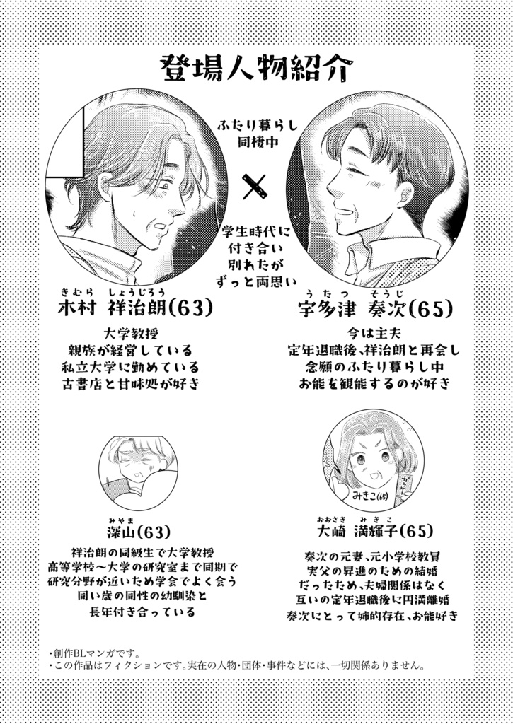 【紙本通販】「祥治朗と奏次 60代 1」