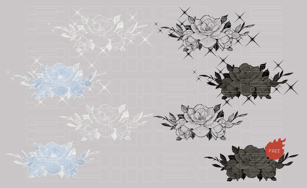 【無料有】花素材5