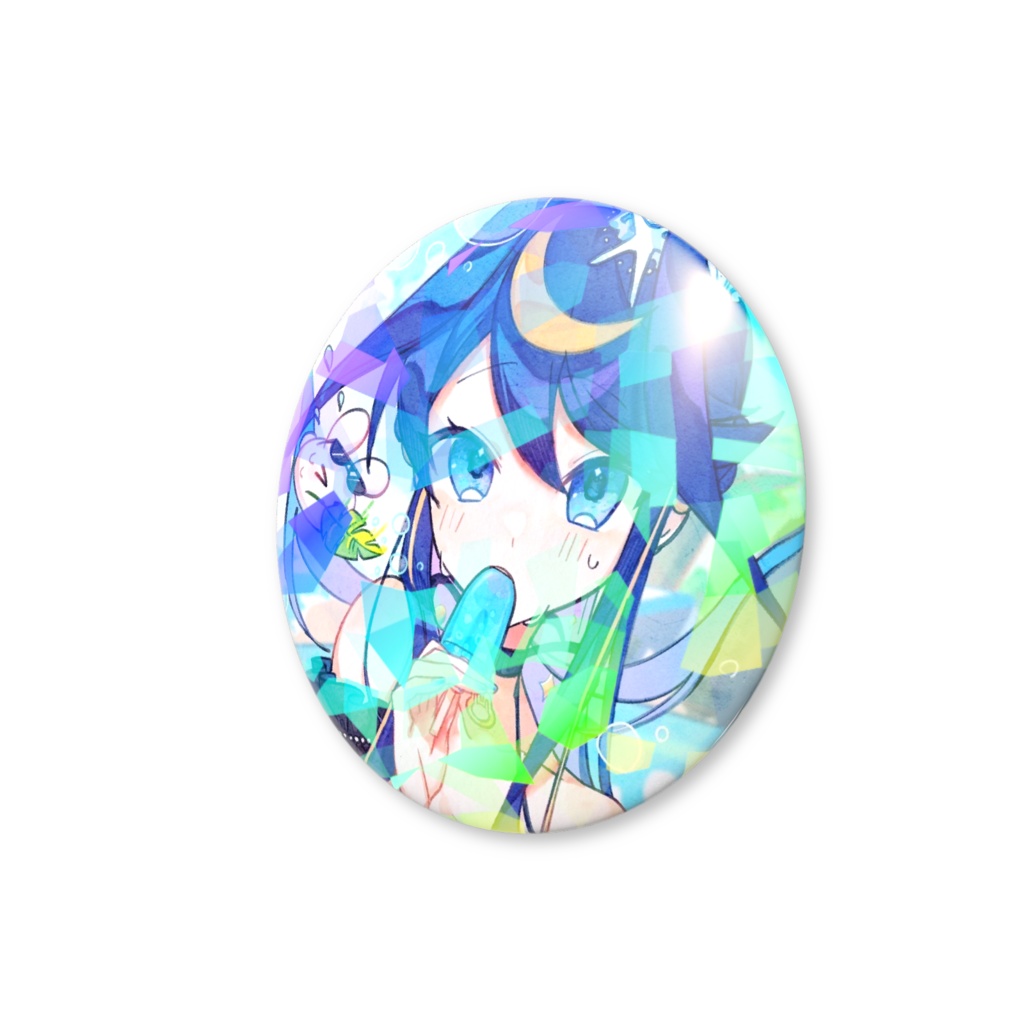 【期間限定】兎神海ラメア2025誕生日記念 ‐ホログラム缶バッジ‐ 56mm