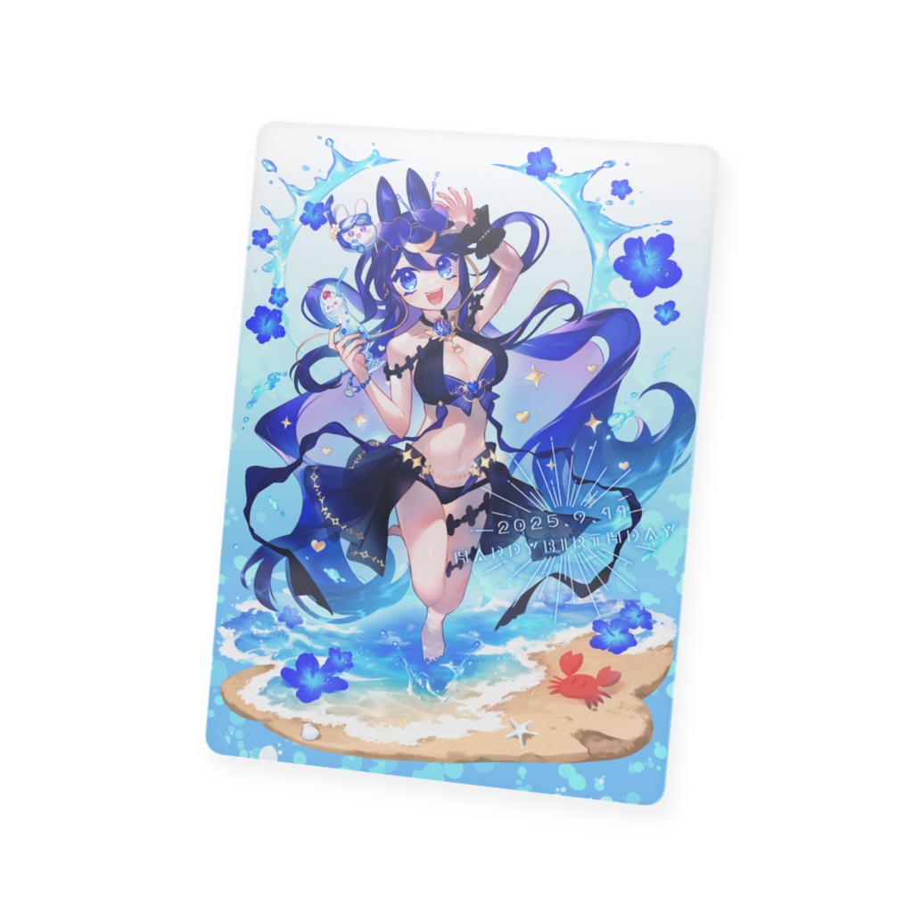 【期間限定】兎神海ラメア2025誕生日記念 ‐プラスチックカードA‐ 63mm×88mm