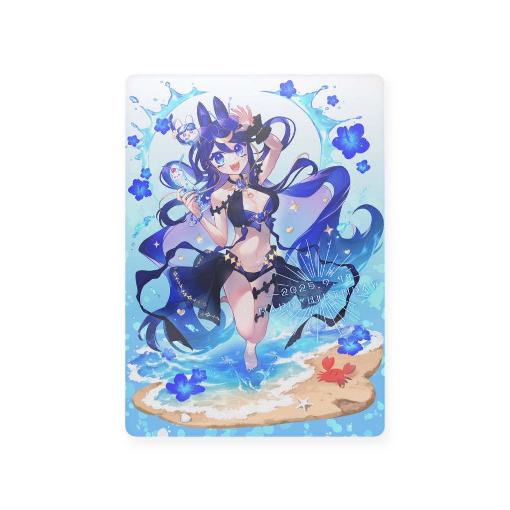 【期間限定】兎神海ラメア2025誕生日記念 ‐プラスチックカードA‐ 63mm×88mm