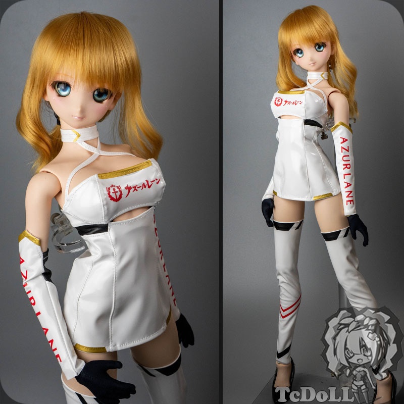 60cmドール衣装 アズールレーン プリンス・オブ・ウェールズ レースクイーン 衣装セット