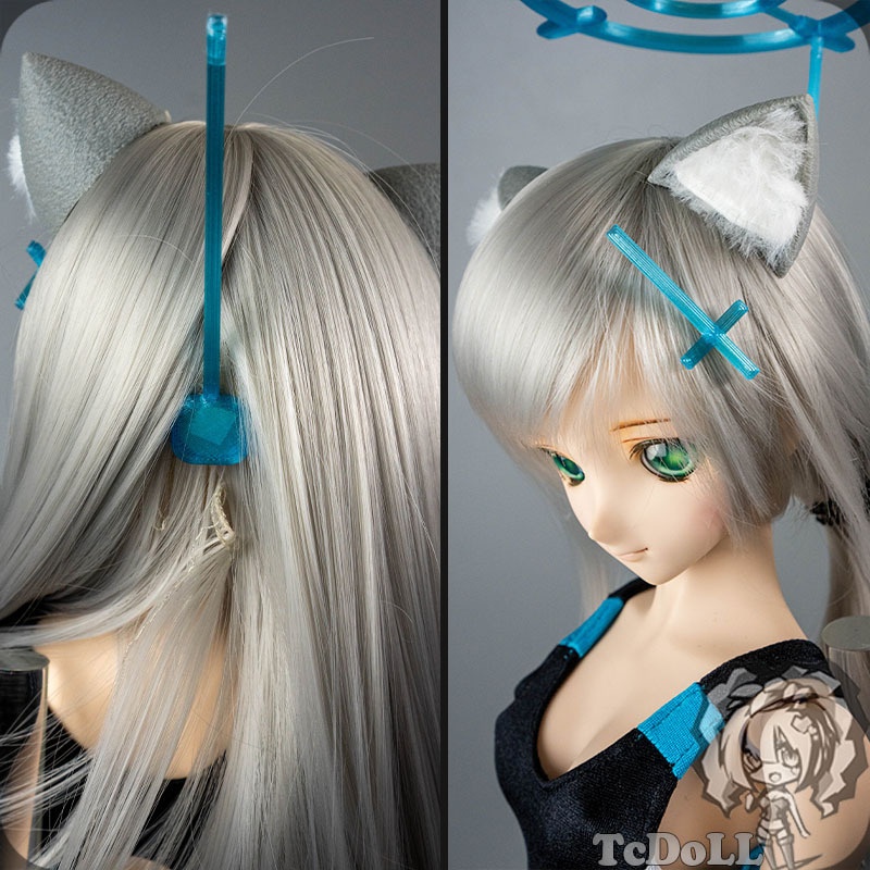 60cmドール衣装 ブルーアーカイブ シロコ 水着 セット