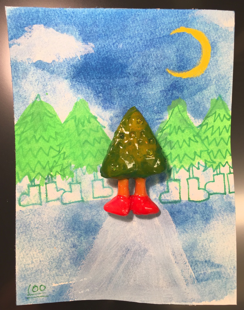 walking tree バッジ