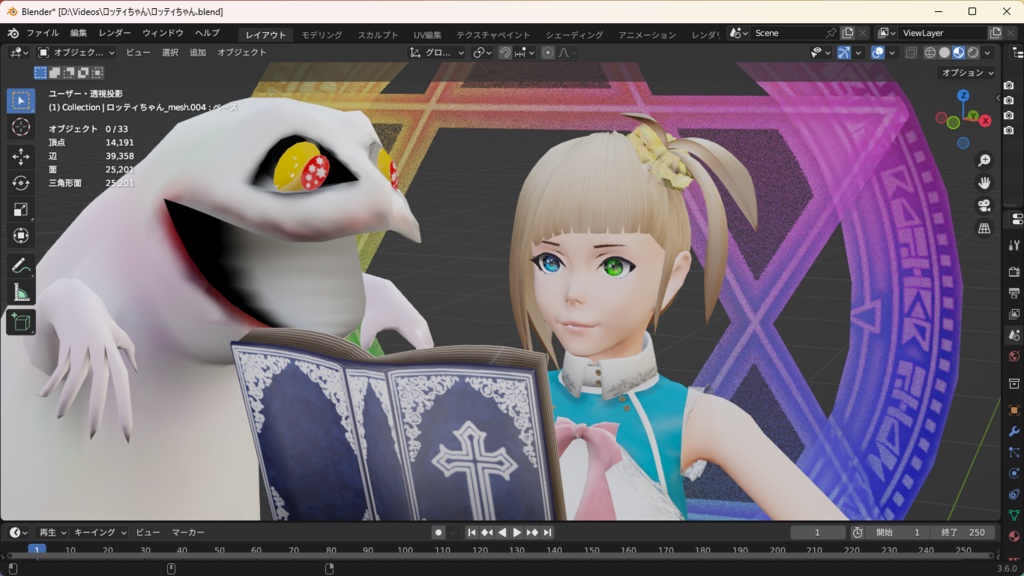 ロッティ&トニー【MMDモデル】通常版/セルルック版 セット