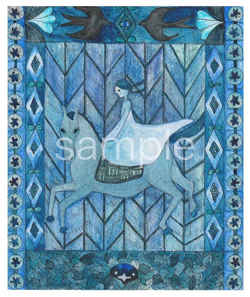 原画「Blue Horse」