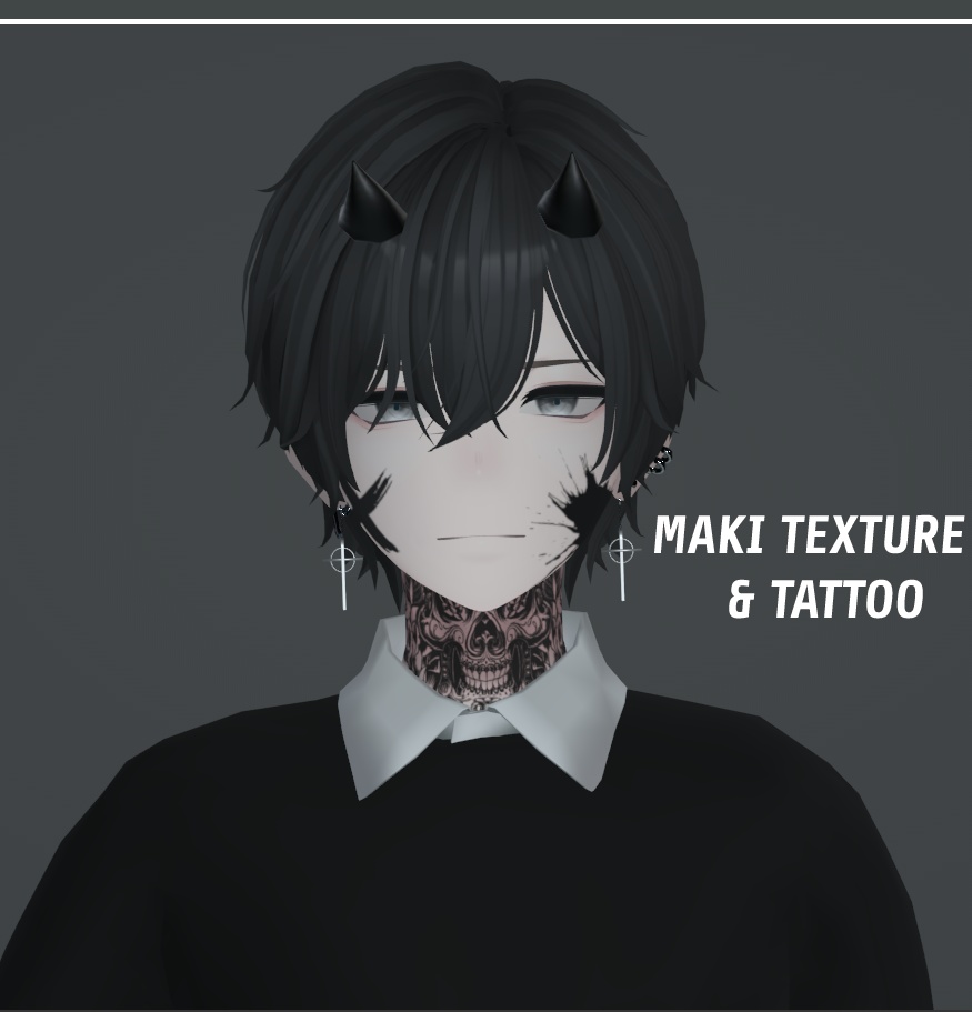 [ まき] Maki Edgy Texture & Tattoo