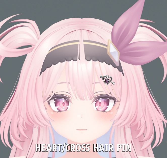 Heart/Cross Hairpins