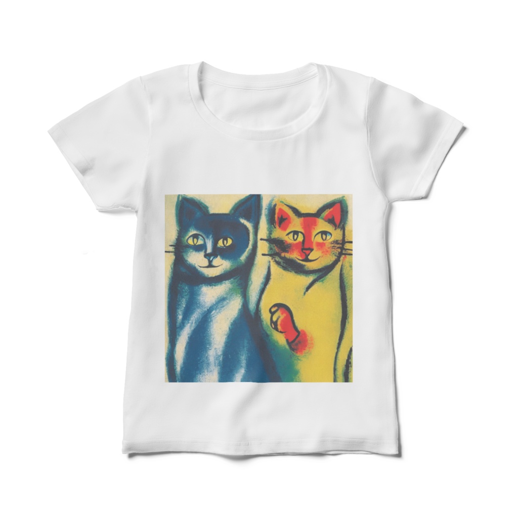 レディースTシャツ (猫ちゃん)