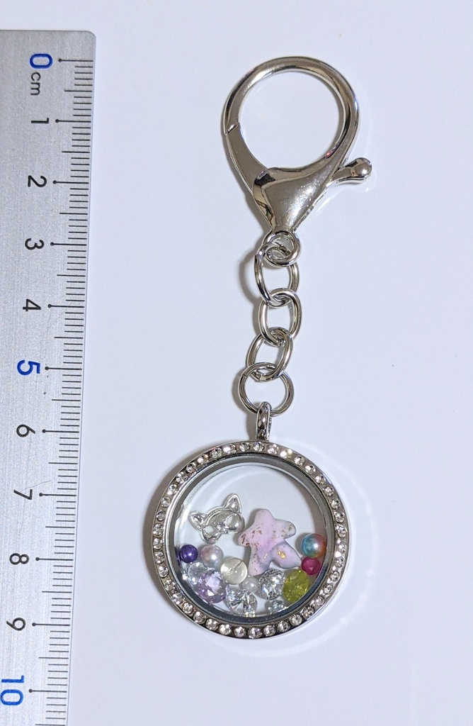 シャカシャカキーホルダー（シルバー）