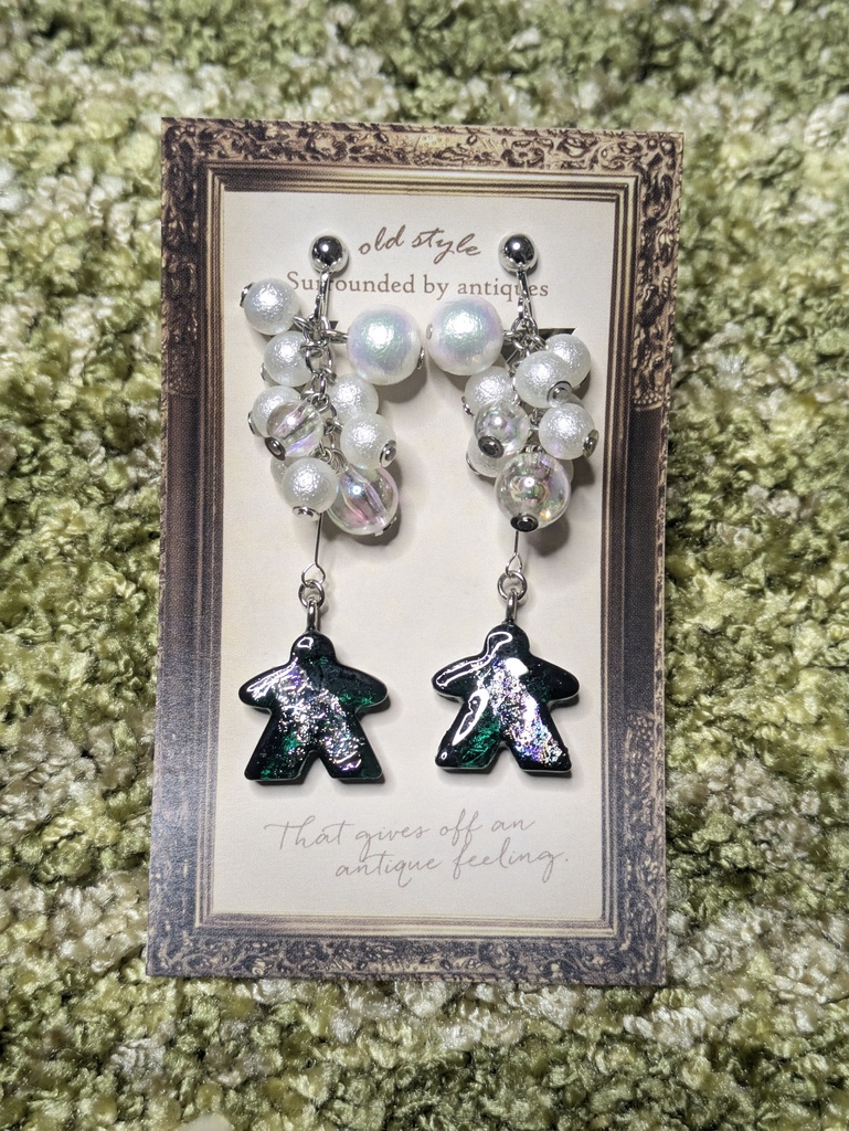 パールミープルイヤリング(ピアス)