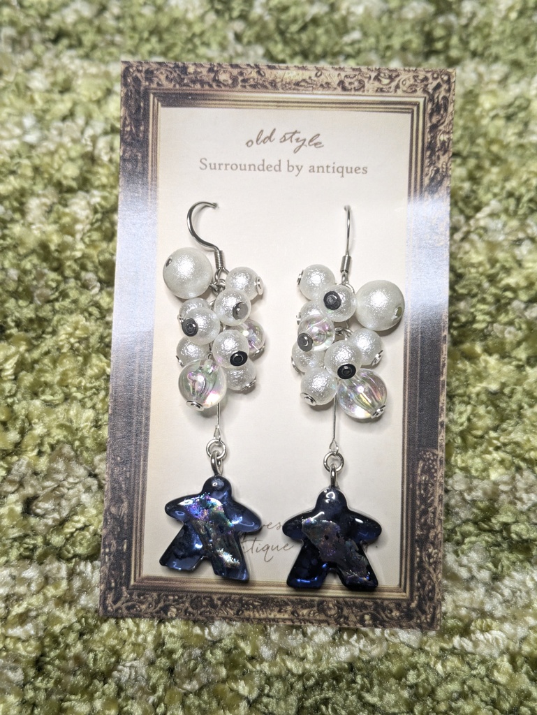 パールミープルイヤリング(ピアス)