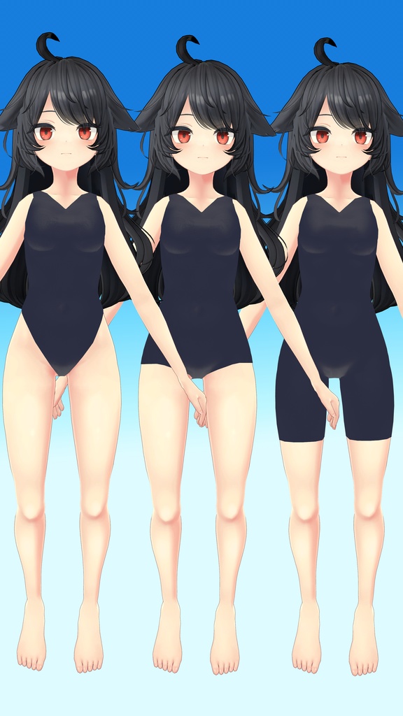 デルタフレアちゃんの競泳水着