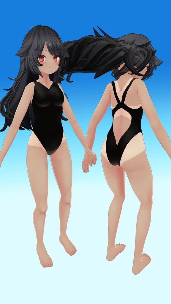 デルタフレアちゃんの競泳水着